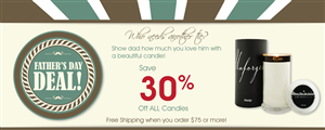 South Beach Candle Banner Ad for Upcoming holidays | Banner Ad Design by Jackie Morrison