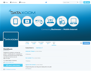 dataxoom twitter homepage image