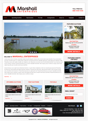 Wordpress Design Project (Marshall) | Wordpress Design by Expert Designer