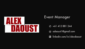 Event Manager Business Card Design | Business Card Design by Scorpius design