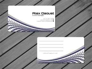 Event Manager Business Card Design | Business Card Design by GraphicSolver