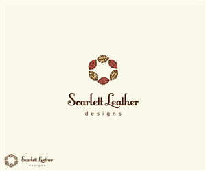 Scarlett Leather Logo design for handmade artisan jewelry business | Graphic Design by luiz otavio I DESIGN