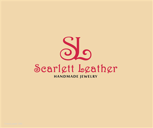 Scarlett Leather Logo design for handmade artisan jewelry business | Graphic Design by GreenLamp