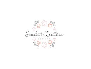 Scarlett Leather Logo design for handmade artisan jewelry business | Graphic Design by wonderland