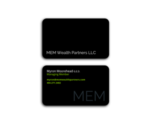 MEM Wealth Partners LLC a High Risk Big Rewards company for Rich Young Entrepreneurs  | Business Card Design by VGB