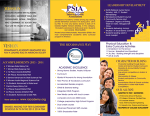 Private faith based school promotion flyer ( Renaissance Academy ) | Brochure Design by cb1318