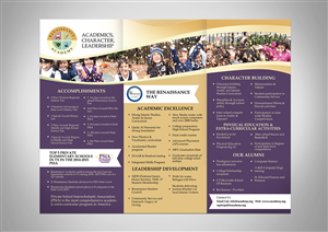 Private faith based school promotion flyer ( Renaissance Academy ) | Brochure Design by Victor_pro