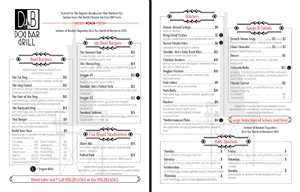 Menu Design by Marcy M