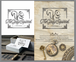 The Gray Squirrel | Logo Design by Natasa_Radulovic