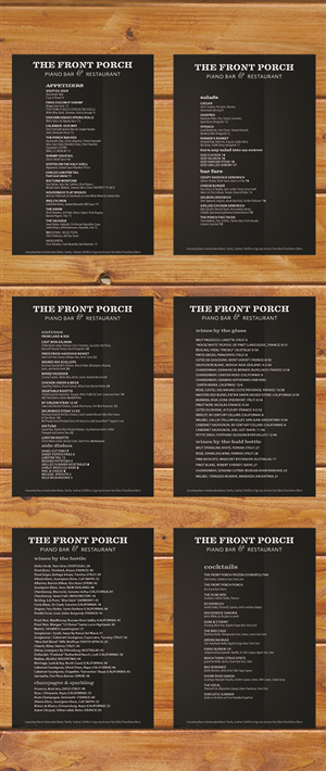 Menu Design by Venus L. Penaflor for Wescott Enterprises LLC | Design #6569548