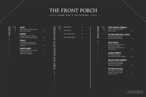 Menu Design by dongkrak studio for Wescott Enterprises LLC | Design #6566823