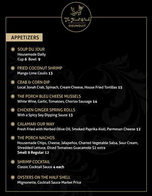 Menu Design by Best Design Hub for Wescott Enterprises LLC | Design #6567092