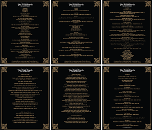 Menu Design by Rosenjit for Wescott Enterprises LLC | Design #6567513