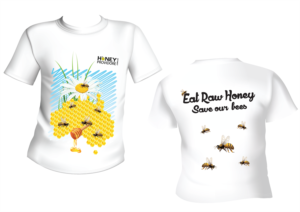 Save the Bee's T Shirt, to raise money to support local bee population, minimal but bold, clean and  | T-shirt Design by Sophie DL