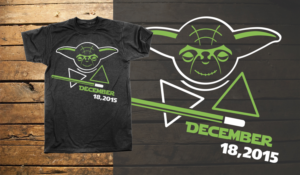 Star Wars Force Awakens Release date countdown shirt | T-Shirt-Design von db1404