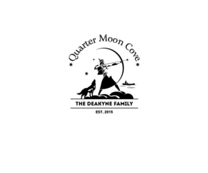 Quarter Moon Cove; The Deakyne Family; Established 2015; Lake Tawakoni, Texas | Logo Design by RoundYellow