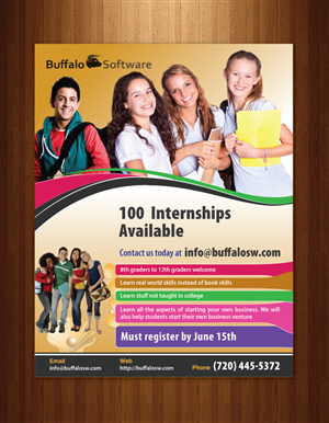 Fancy flyer to entice High School Students | Flyer Design by Sbss