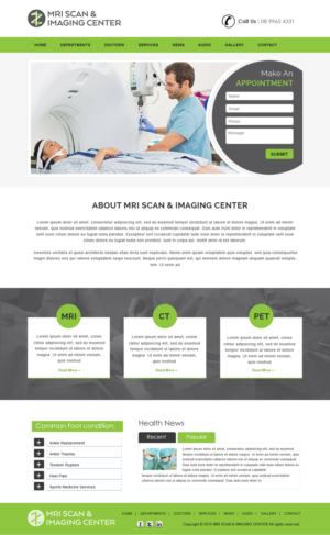 Web Design by webxvision for MRI Scan Center | Design #6896440