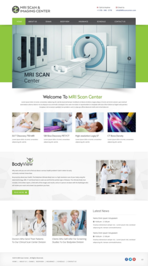 Web Design by pb for MRI Scan Center | Design #6820247