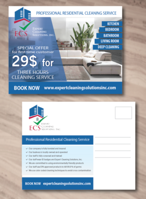 Postcard $29 for 3 hours cleaning service  | Postkarten-Design von alex989