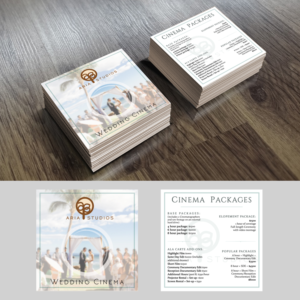 (AWESOME) Destination Wedding Photo and Cinema Rate Cards | Flyer Design by Ana White