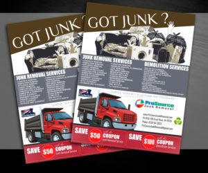 ProSource Junk Removal Start-Up Flyer | Flyer Design by elveneclipse