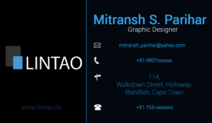 Business Card Design by Mitransh for Lintao SA | Design #7033057