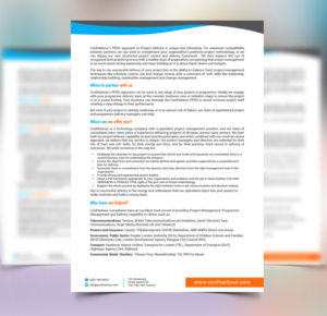 CoolHarbour a Unified Communications company requires 6 brochures (5 services and 1 company overview | Broschüren-Design von Mulugeta