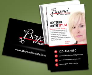 Logo for:          Beyond Beauty School, LLC | Graphic Design by MDesigns ™