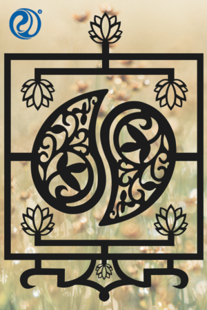 Pattern Design for Metal Gate - Paisley & Lotus | Illustration Design by rdesign12