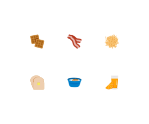 You love breakfast?  Well I do.  Custom vector icons needed. | Vektor-Design von nreimer