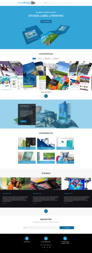 Ecommerce Website For Printing Company | Web Design by Lauren