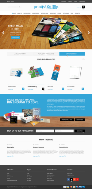 Ecommerce Website For Printing Company | Web Design by Da Miracle