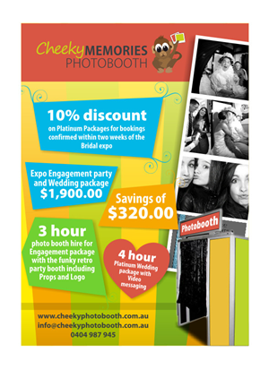 Flyer for Photo booth business for wedding expo | Flyer Design by Atvento Graphics