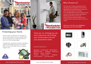 Flyer Design by roopaljain for reliable locksmiths | Design #1833267