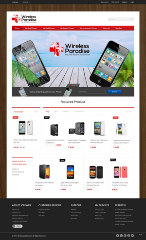 Web-Design von pb für Wireless Paradise Franchising | Design #7198763