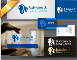 Logo Design by ArifRif for Bubbles & Bleu Cards | Design #7215468