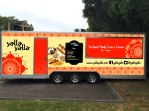 Middle Eastern themed  Food Truck, Major events Food Caravan | Graphic Design by ordelya.nicole