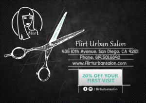 Flirt Urban Salon needs a hip and effective Promo Card  | Flyer Design by baidya