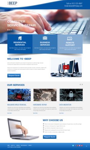 Web Design by pb for this project | Design #7266634