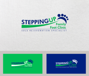 Stepping Up Family Foot Clinic. Sole rejuvenation specialist | Logo Design by India079