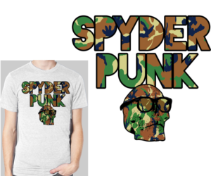 spyderpunk is back for more great work | T-shirt Design by Heydale