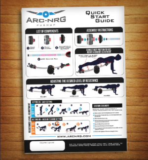 ARC-NRG Pushup Quick Start Guide | Flyer Design by alessandroevge