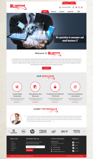 Computer company startup need wordpress template | WordPress-Design von Sbss