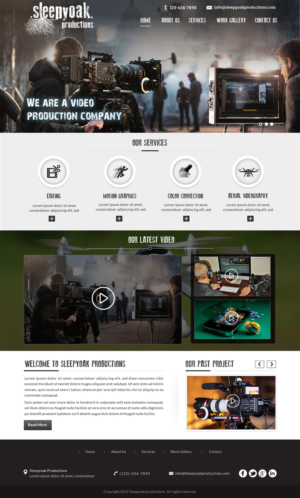 Video Production Company Website | Web Design by Sbss