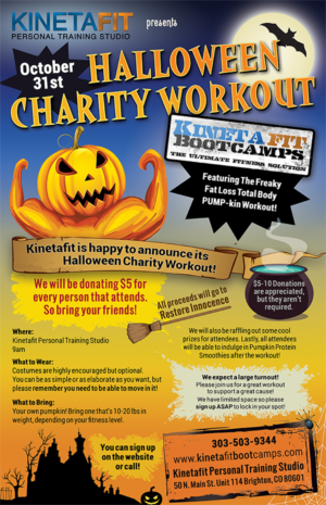 Halloween Charity Workout | Poster-Design von Karen Gameiro