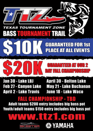 2016 TTZ Tournament Trail Schedule | Flyer Design by GS Grafix