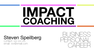 Visitenkarten-Design von shzyb für Impact Coaching | Design #7372306