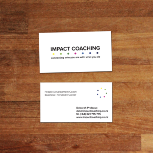 Visitenkarten-Design von freegustavo für Impact Coaching | Design #7456934