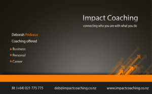 Visitenkarten-Design von Belal Miah für Impact Coaching | Design #7446637